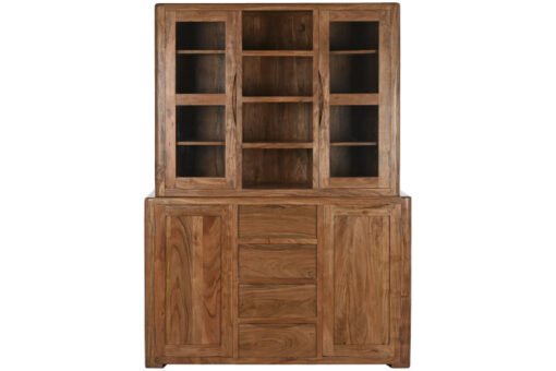 VITRINA ACACIA CRISTAL 140X45X180 MARRON MB-215251 Disponible ref13244 - Imagen 6