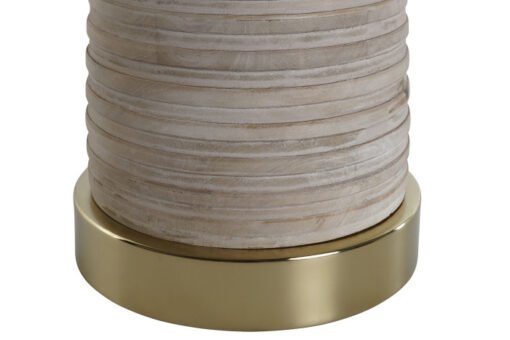 MESITA AUXILIAR METAL MADERA 41X41X53 NATURAL MB-215398 Disponibleref13104 - Imagen 2