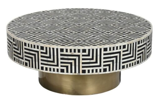 MESA CENTRO HUESO 100X100X41 42,78 BLANCO MB-215632 Disponible ref13150