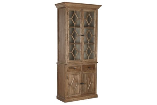 VITRINA MADERA RECICLADA OLMO 100X45X220 93,00 MB-215907 Disponible ref13242