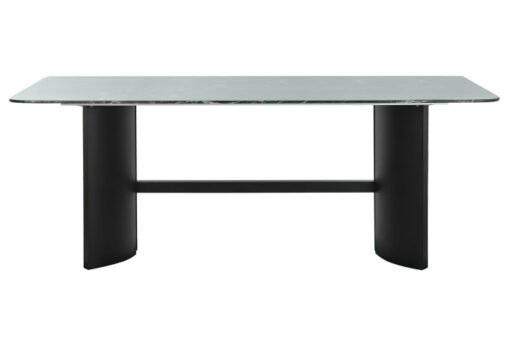 MESA COMEDOR CRISTAL TEMPLADO METAL 200X100X76 MB-215912 Disponible ref13188