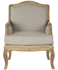 BUTACA MANGO LINO 72X80X95 TALLADA DECAPE BEIGE MB-216488 Ref 13337