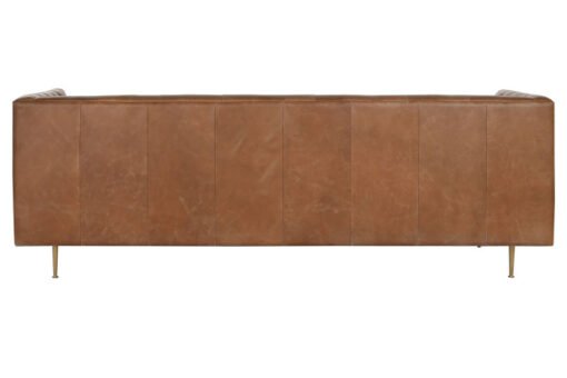 SOFA PIEL ACERO 209X77X74 CAPITONE COGNAC MB-216492 Disponible ref13375 - Imagen 4