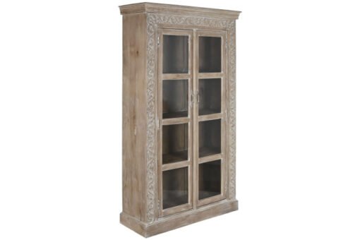 VITRINA MANGO 120X44X210 94,10 TALLADO A MANO MB-216505 Disponible ref13239