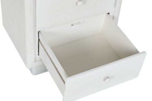 MESITA DE NOCHE MDF 48X36X53 10,50 RUGOSO BLANCO MB-216613 Disponible ref13271 - Imagen 2