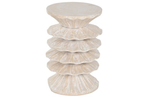 MESITA AUXILIAR MADERA MUNGUR 30X30X45 TALLADA MB-217095 Disponible ref13102