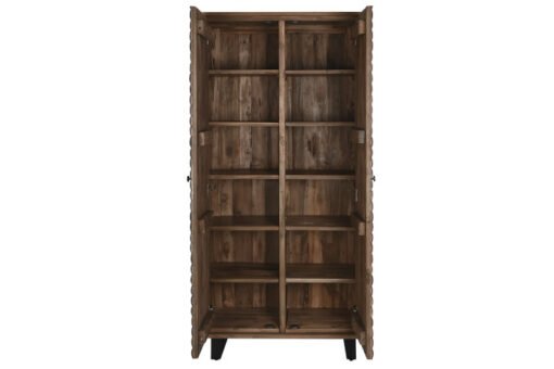 ARMARIO TECA RECICLADA COCO 85X40X185 2 PUERT MB-217245 Disponible Ref 13232 - Imagen 4