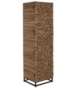 ARMARIO TECA RECICLADA 50X45X180 2 PUERT 1 CAJ MB-217248 Disponible Ref 13231
