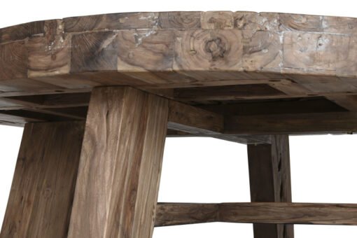 MESA CENTRO TECA RECICLADA 140X140X45 REDONDA MB-217252 Disponible ref13147 - Imagen 2