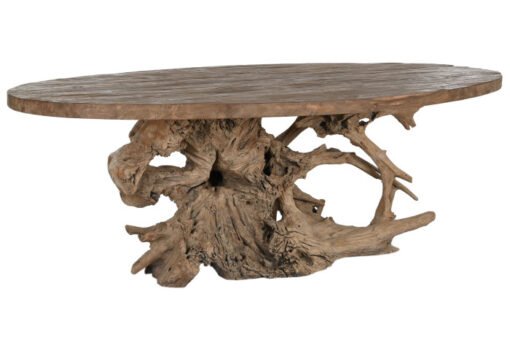 MESA COMEDOR TECA 240X120X78 153,35 BASE RAIZ TECA MB-217299 Disponible ref13180 - Imagen 7