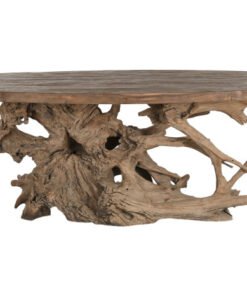 MESA COMEDOR TECA 240X120X78 153,35 BASE RAIZ TECA MB-217299 Disponible ref13180