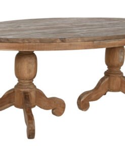 MESA COMEDOR TECA 220X110X78 DOBLE SOPORTE NATURAL MB-217300 Disponible ref1989,95