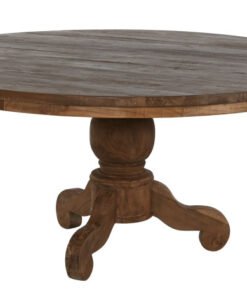 MESA COMEDOR TECA RECICLADA 160X160X78 PIE MB-217301 Disponible ref13181