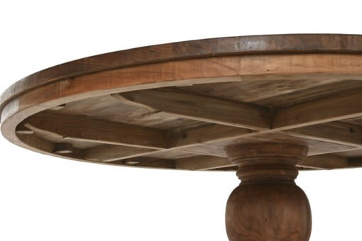 MESA COMEDOR TECA RECICLADA 160X160X78 PIE MB-217301 Disponible ref13181 - Imagen 4