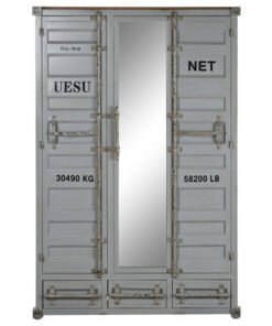 ARMARIO METAL 112X46X174 58,99 CONTAINER GRIS MB-217357 Disponible ref13228