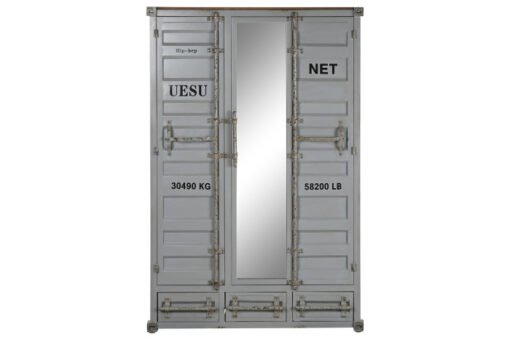ARMARIO METAL 112X46X174 58,99 CONTAINER GRIS MB-217357 Disponible ref13228