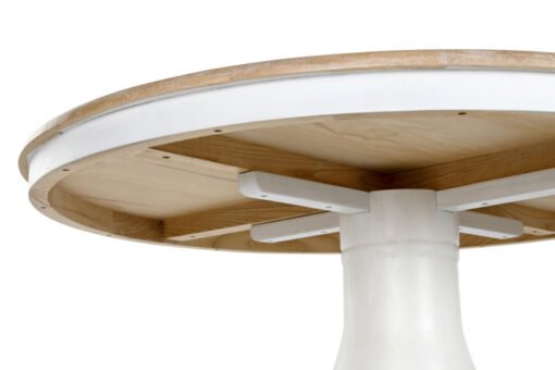 MESA REDONDA COMEDOR OLMO 120X120X76 BLANCO MB-217364 Disponible ref13177 - Imagen 2