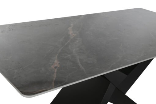 MESA COMEDOR METAL CERAMICA 180X90X75 NEGRO MB-217608 Disponible ref13175 - Imagen 6