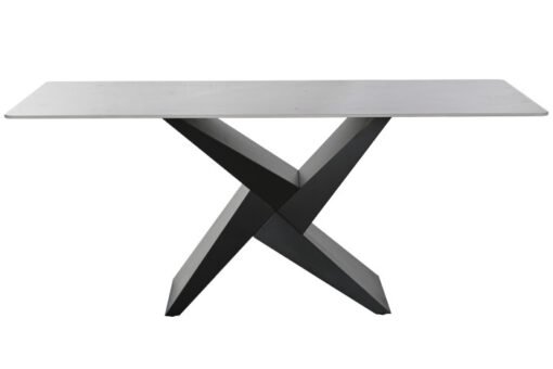 MESA COMEDOR METAL CERAMICA 180X90X75 NEGRO MB-217608 Disponible ref13175 - Imagen 8