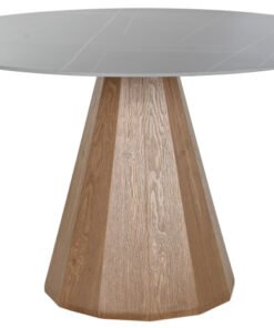 MESA REDONDA COMEDOR CERAMICA MDF 120X120X75 MB-217609 Disponible ref13174