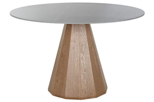 MESA REDONDA COMEDOR CERAMICA MDF 120X120X75 MB-217609 Disponible ref13174