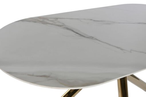MESA OVALADA COMEDOR METAL CERAMICA 180X90X75 MB-217610 Disponible ref13173 - Imagen 4