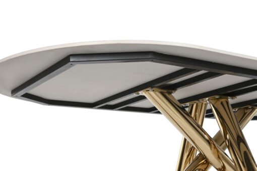 MESA OVALADA COMEDOR METAL CERAMICA 180X90X75 MB-217610 Disponible ref13173 - Imagen 2