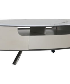 MESA CENTRO MARMOL ACERO 140X75X40 31,00 BEIGE MB-217636 Disponible ref13144