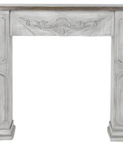 FRONTAL CHIMENEA ABETO MDF 113,7X26,5X101 BLANCO MB-217770 Disponible ref13074
