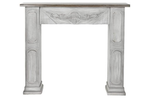 FRONTAL CHIMENEA ABETO MDF 113,7X26,5X101 BLANCO MB-217770 Disponible ref13074