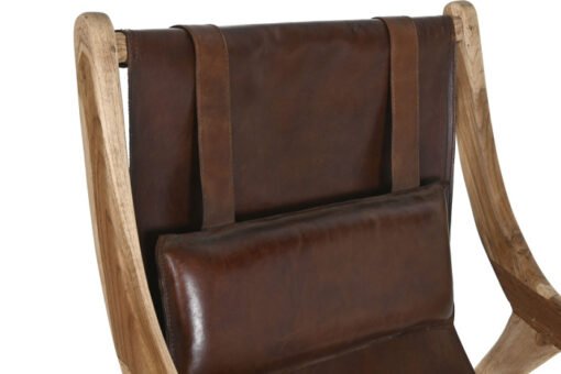 BUTACA TECA PIEL 68X86X86 CON REPOSACABEZAS MB-217921 Disponible ref13333 - Imagen 2
