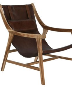 BUTACA TECA PIEL 68X86X86 CON REPOSACABEZAS MB-217921 Disponible ref13333