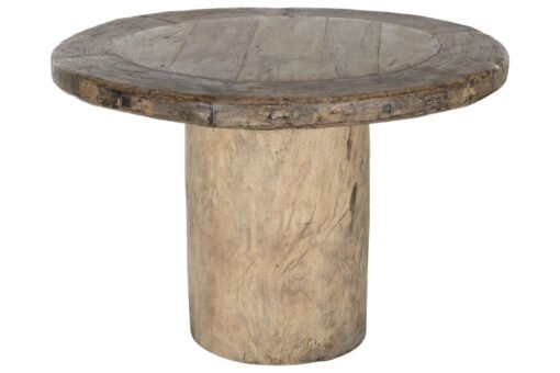 MESA COMEDOR TECA 110X110X76 PIEZA UNICA MB-217973 Disponible  ref13169
