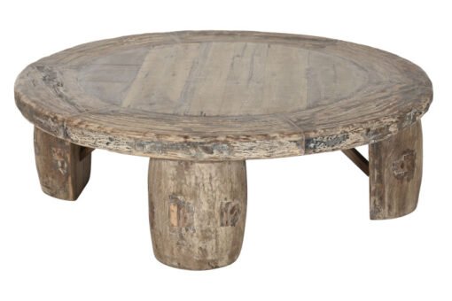 MESA CENTRO TECA 125X125X40 PIEZA UNICA NATURAL MB-217974 Disponible ref13168 - Imagen 2