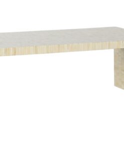 MESA CENTRO HUESO 128X61,5X47 TARACEA HECHO A MANO MB-217976 Disponible Ref 13139
