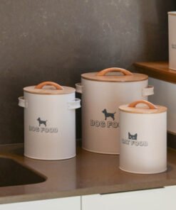 BOTE METAL BAMBU 25X21,7X26 8L COMIDA BEIGE PC-217586 Disponible Ref 2015