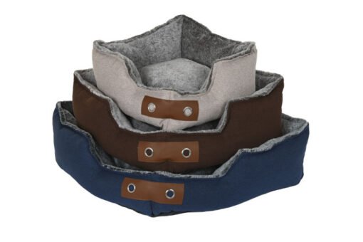 CAMA MASCOTA SET 3 POLIESTER 60X60X20 AZUL MARINO RM-205862 Ref 2019 - Imagen 5
