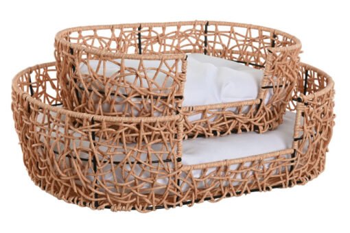 CAMA MASCOTA SET 2 RATAN SINTETICO 50X35X14 CON CO RM-213252 Disponible Ref 2017