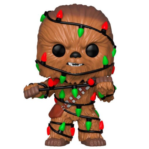 Figura POP Star Wars Holiday Chewie with Lights Chewbacca. Figura vinilo Funko POP de 8cm en caja regalo con ventana. ref294 - Imagen 3