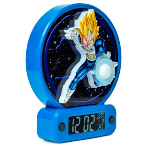 Despertador Vegeta Dragon Ball Z Indica la fecha, la hora y la temperatura de la habitación. Requiere 4 pilas AAA no incluidas Ref0039 - Imagen 2