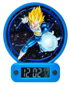 Despertador Vegeta Dragon Ball Z Indica la fecha, la hora y la temperatura de la habitación. Requiere 4 pilas AAA no incluidas Ref0039