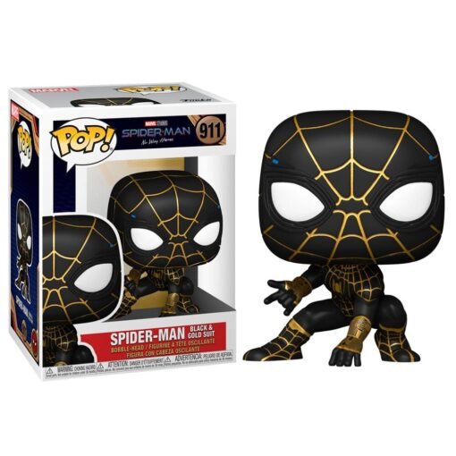 Figura POP Marvel Spiderman No Way Home Spiderman Black & Gold Suit Ref0105