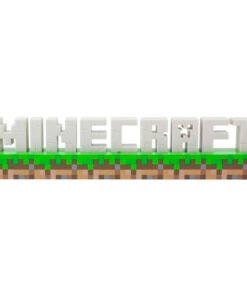 Lampara logo Minecraft Tamaño: 41,2x8,5cm. PVC. Funciona con cable USB o 3 pilas AAA en caso de querer utilizarla de manera portátil. ref0472