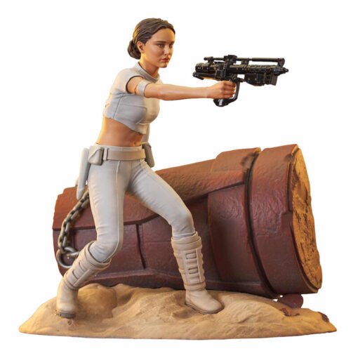 Estatua Padme Episodio 2 Star Wars Premier Collection 23cm Tamaño: 23cm. Resina. Esta estatua está limitada a 3000 unidades e incluye certificado de autenticidad en una caja numerada ref0325