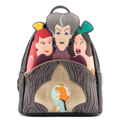 Mochila Madrastra malvada Cenicienta Disney Loungefly 26cm Tamaño: 22,5x26,25x11,25cm. ref0441