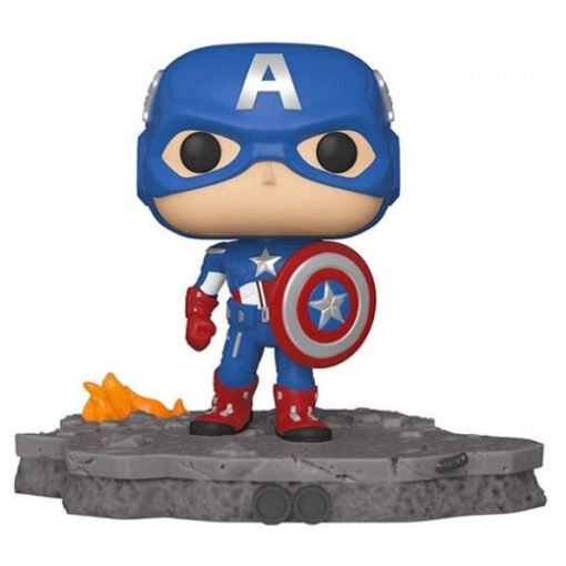 Figura POP Marvel Avengers Captain America Assemble Exclusive Ref0088 - Imagen 2
