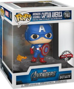 Figura POP Marvel Avengers Captain America Assemble Exclusive Ref0088
