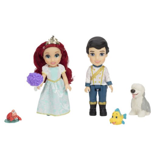 Muñecas Ariel + Eric La Sirenita Disney 15cm Tamaño: 15cm. Muñeca articulada. Tambien contiene a Sebastian, Flounder y Max. ref0407 - Imagen 3