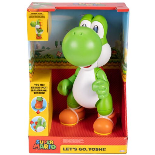 Figura interactiva Yoshi Lets Go Super Mario Bros 36cm Tamaño: 36cm. ref0548