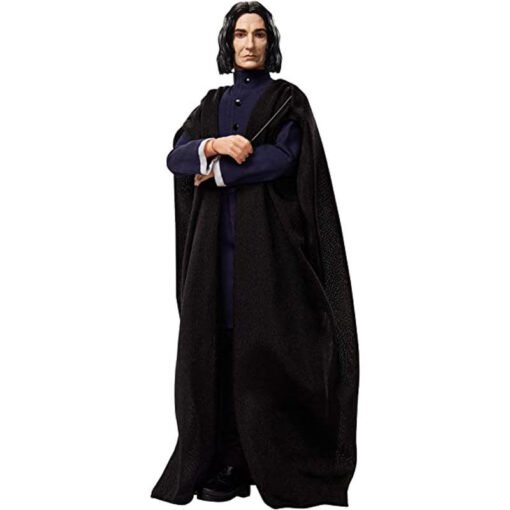 Figura muñeco Severus Snape Harry Potter Edad recomendada: +6 años. Incluye: 1 muñeco Profesor Snape de Harry Potter con túnica negra, traje azul, botas negras y 1 varita mágica. ref0233 - Imagen 3